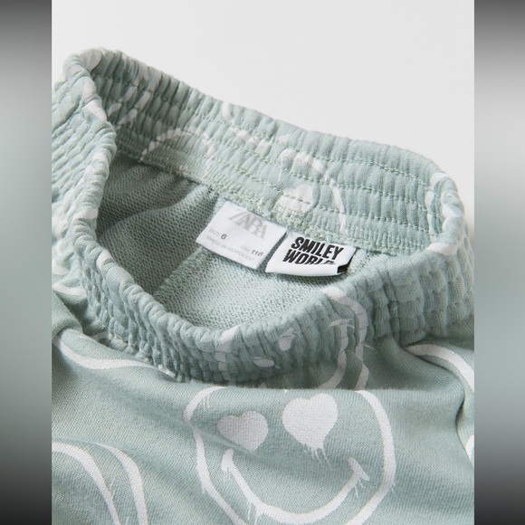 New ZARA Smiley World Jogger Pants - Picture 4 of 4